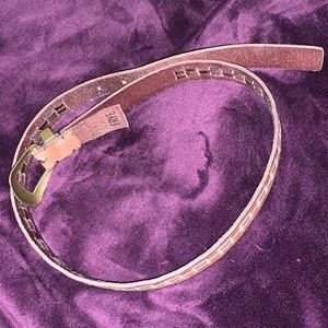 FRYE brown leather belt